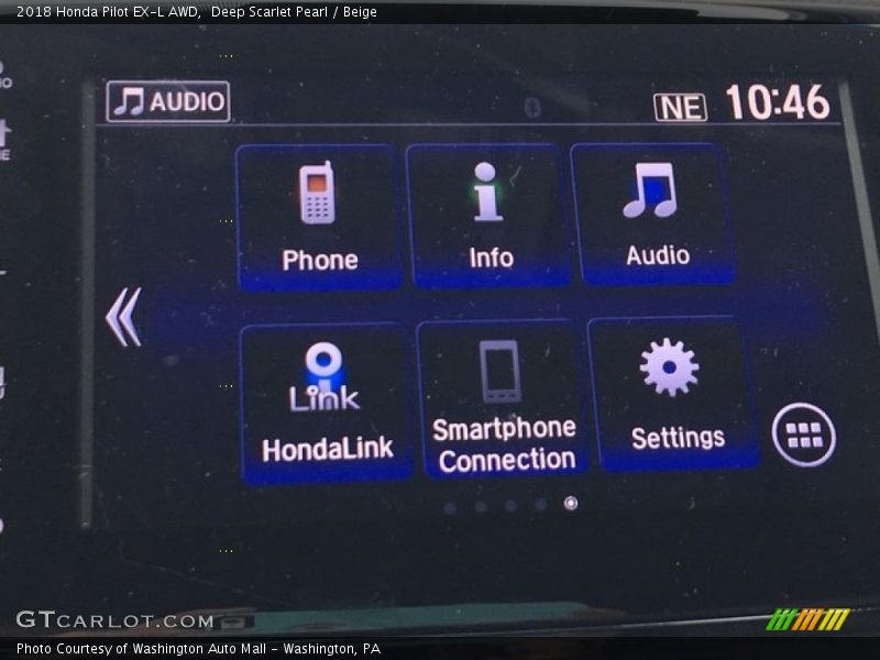 Controls of 2018 Pilot EX-L AWD