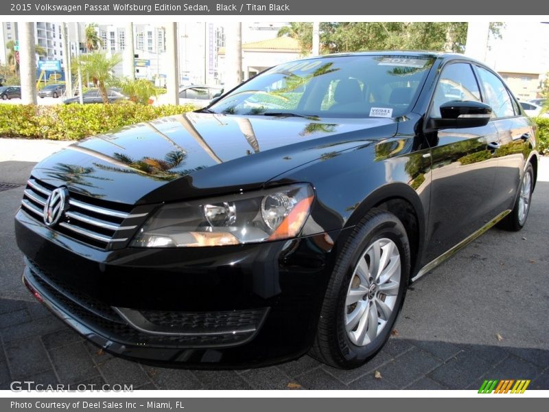 Black / Titan Black 2015 Volkswagen Passat Wolfsburg Edition Sedan