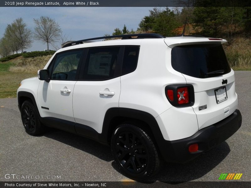 Alpine White / Black 2018 Jeep Renegade Latitude