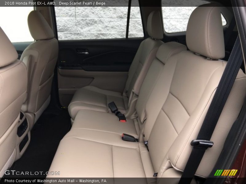 Rear Seat of 2018 Pilot EX-L AWD