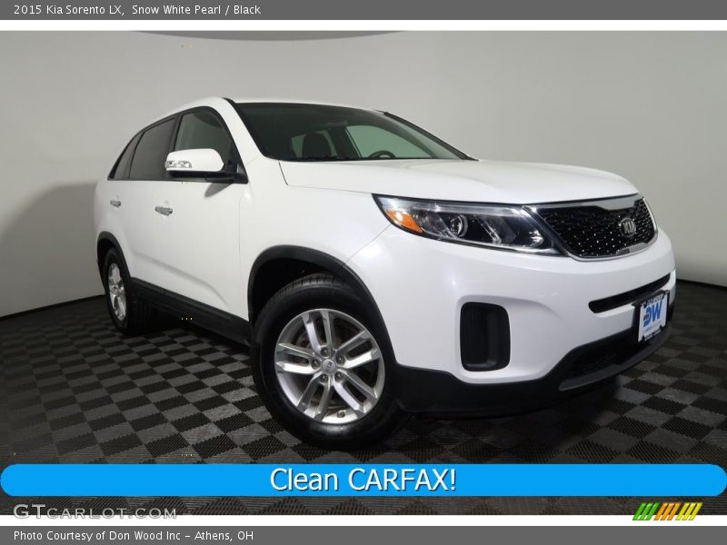 Snow White Pearl / Black 2015 Kia Sorento LX