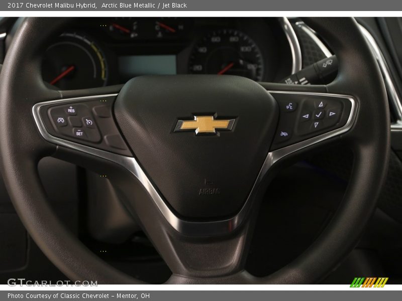 Arctic Blue Metallic / Jet Black 2017 Chevrolet Malibu Hybrid