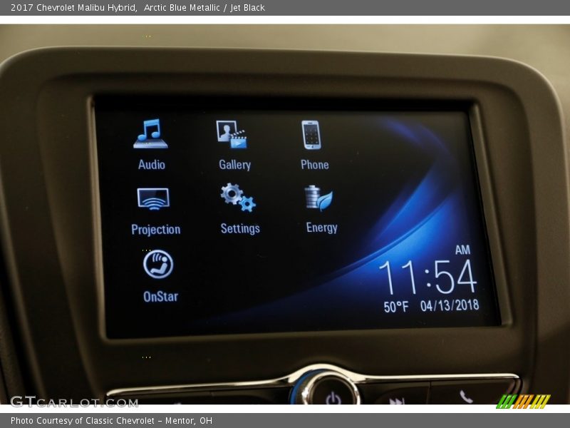 Arctic Blue Metallic / Jet Black 2017 Chevrolet Malibu Hybrid
