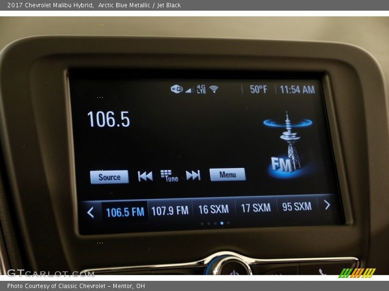 Arctic Blue Metallic / Jet Black 2017 Chevrolet Malibu Hybrid
