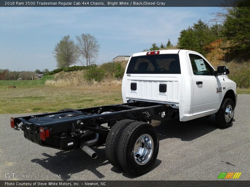 Bright White / Black/Diesel Gray 2018 Ram 3500 Tradesman Regular Cab 4x4 Chassis