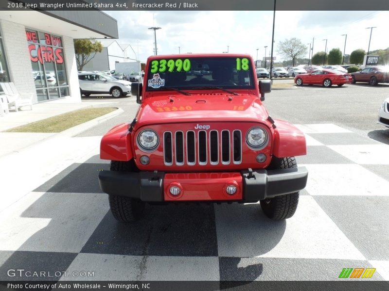 Firecracker Red / Black 2018 Jeep Wrangler Unlimited Sahara 4x4