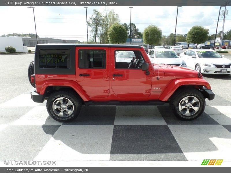 Firecracker Red / Black 2018 Jeep Wrangler Unlimited Sahara 4x4