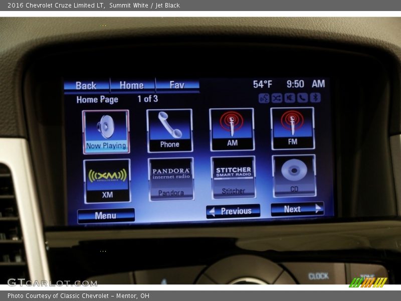 Summit White / Jet Black 2016 Chevrolet Cruze Limited LT
