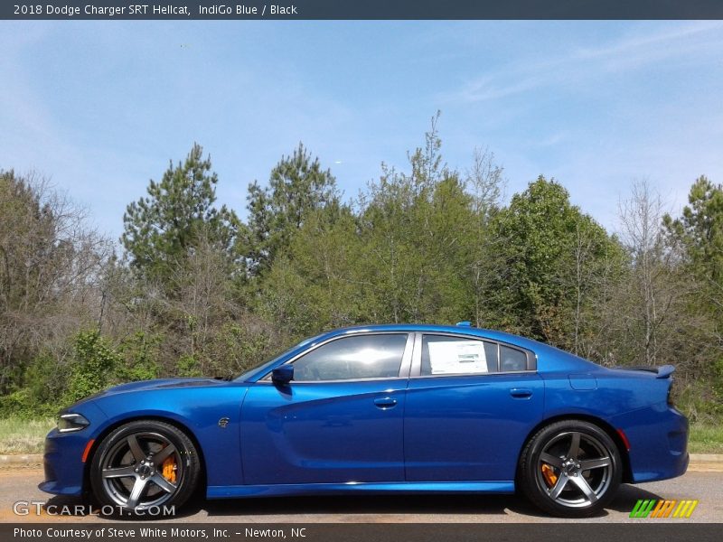 IndiGo Blue / Black 2018 Dodge Charger SRT Hellcat