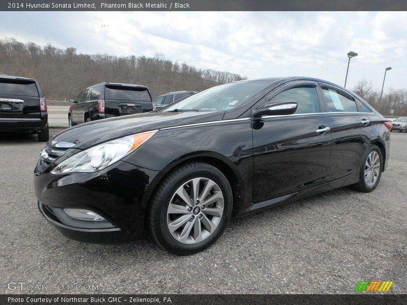 Phantom Black Metallic / Black 2014 Hyundai Sonata Limited