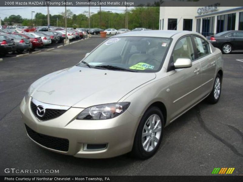 Shimmering Sand Metallic / Beige 2008 Mazda MAZDA3 i Touring Sedan