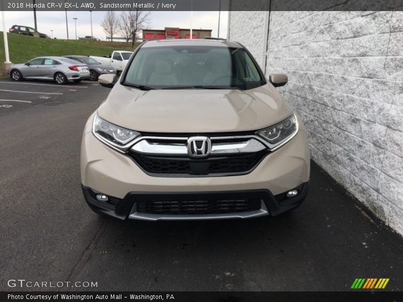 Sandstorm Metallic / Ivory 2018 Honda CR-V EX-L AWD