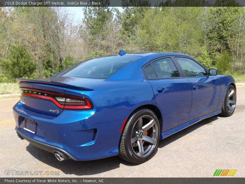 IndiGo Blue / Black 2018 Dodge Charger SRT Hellcat