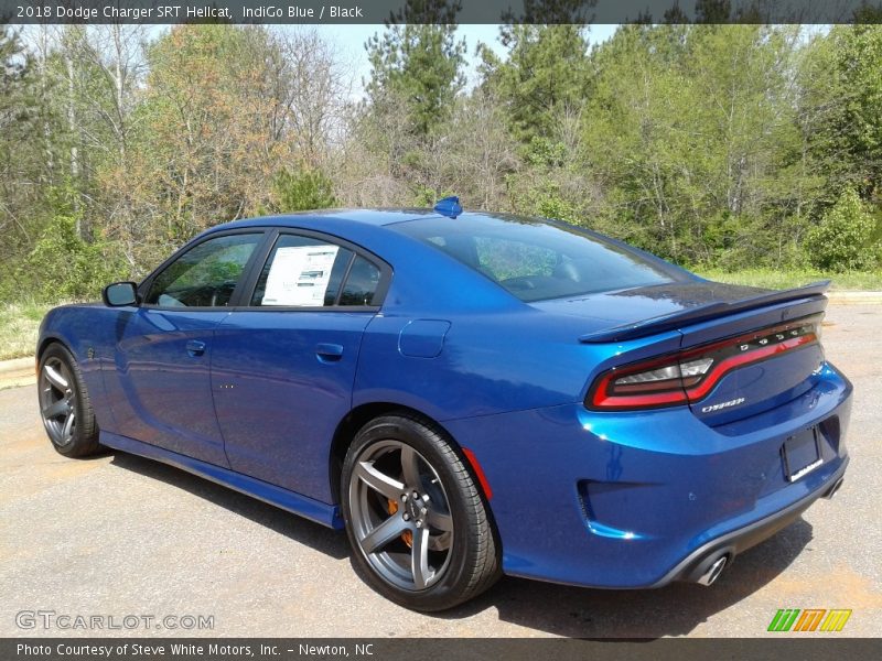 IndiGo Blue / Black 2018 Dodge Charger SRT Hellcat