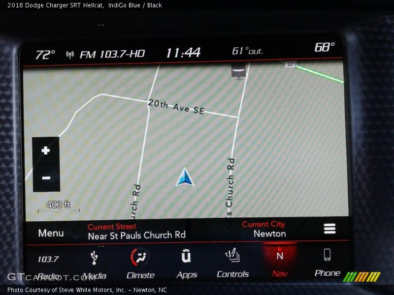 Navigation of 2018 Charger SRT Hellcat