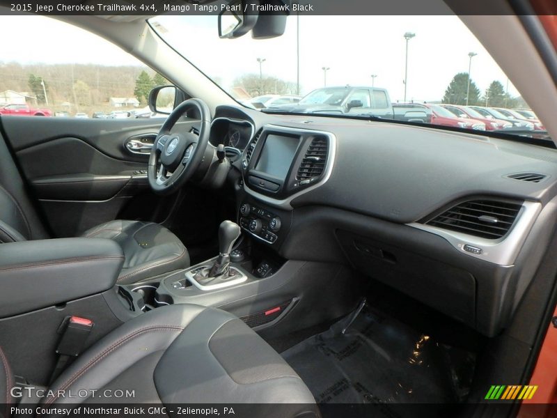 Mango Tango Pearl / Trailhawk Black 2015 Jeep Cherokee Trailhawk 4x4