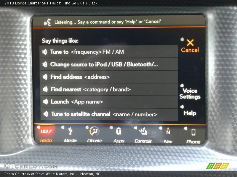 Controls of 2018 Charger SRT Hellcat