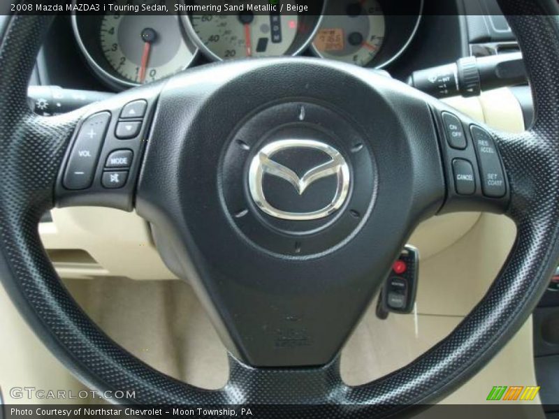 Shimmering Sand Metallic / Beige 2008 Mazda MAZDA3 i Touring Sedan