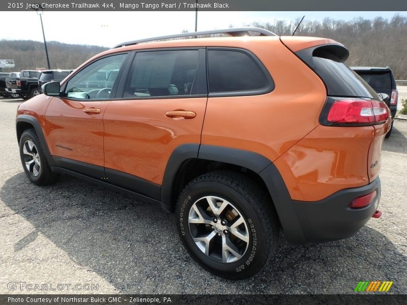 Mango Tango Pearl / Trailhawk Black 2015 Jeep Cherokee Trailhawk 4x4