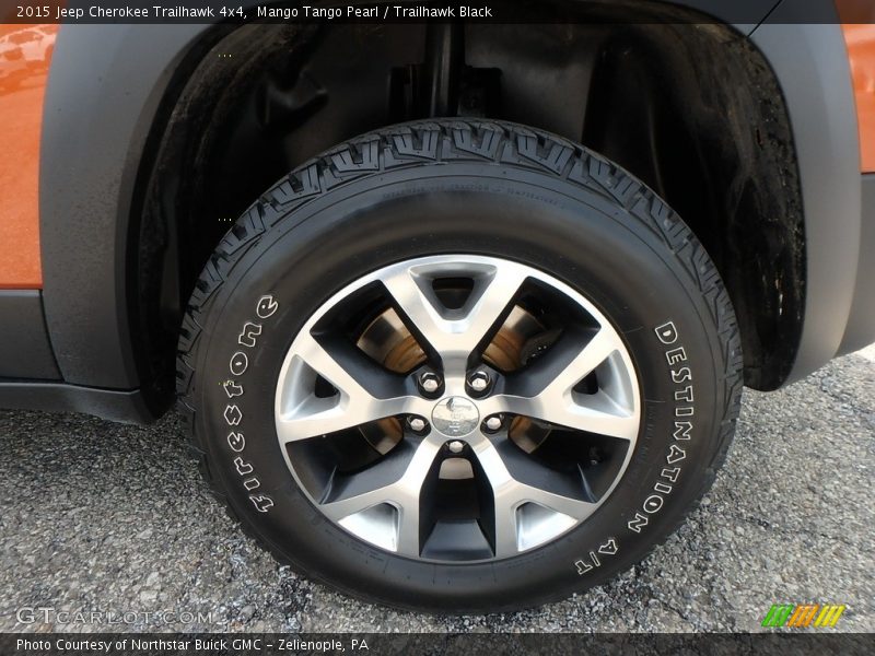 Mango Tango Pearl / Trailhawk Black 2015 Jeep Cherokee Trailhawk 4x4