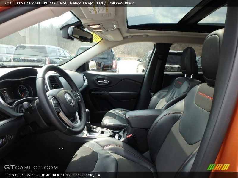 Mango Tango Pearl / Trailhawk Black 2015 Jeep Cherokee Trailhawk 4x4