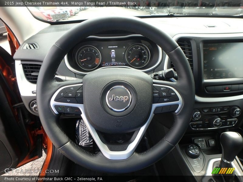 Mango Tango Pearl / Trailhawk Black 2015 Jeep Cherokee Trailhawk 4x4