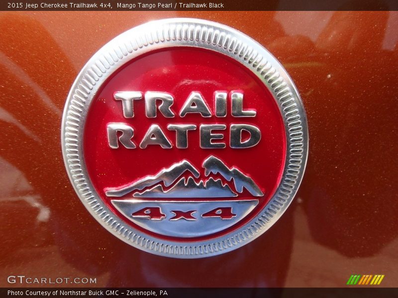 Mango Tango Pearl / Trailhawk Black 2015 Jeep Cherokee Trailhawk 4x4