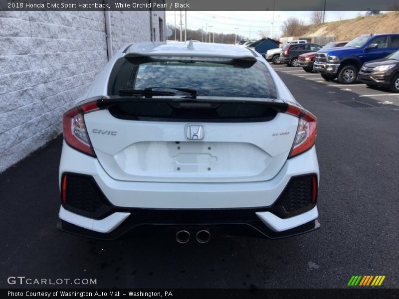White Orchid Pearl / Black 2018 Honda Civic Sport Hatchback