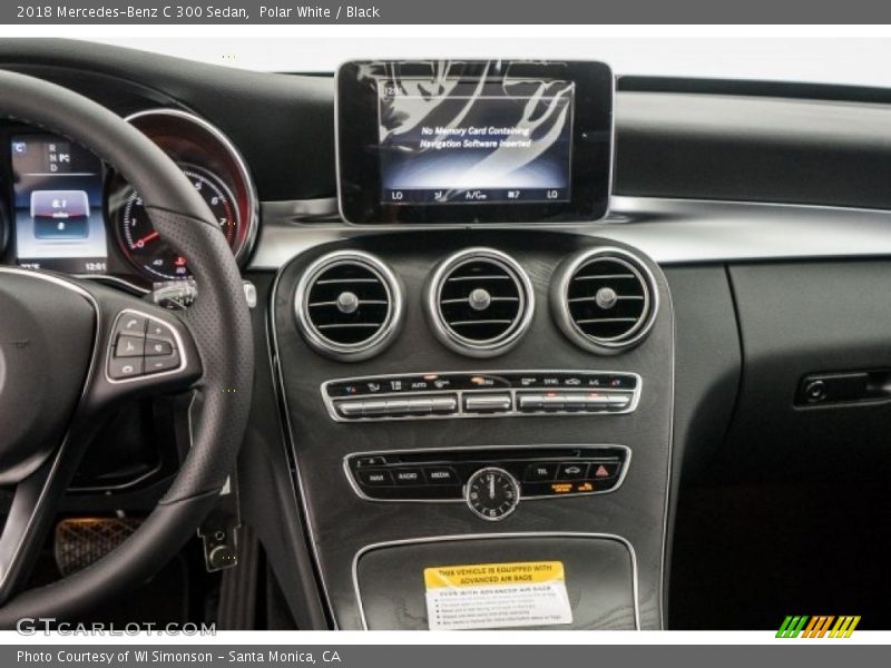 Polar White / Black 2018 Mercedes-Benz C 300 Sedan