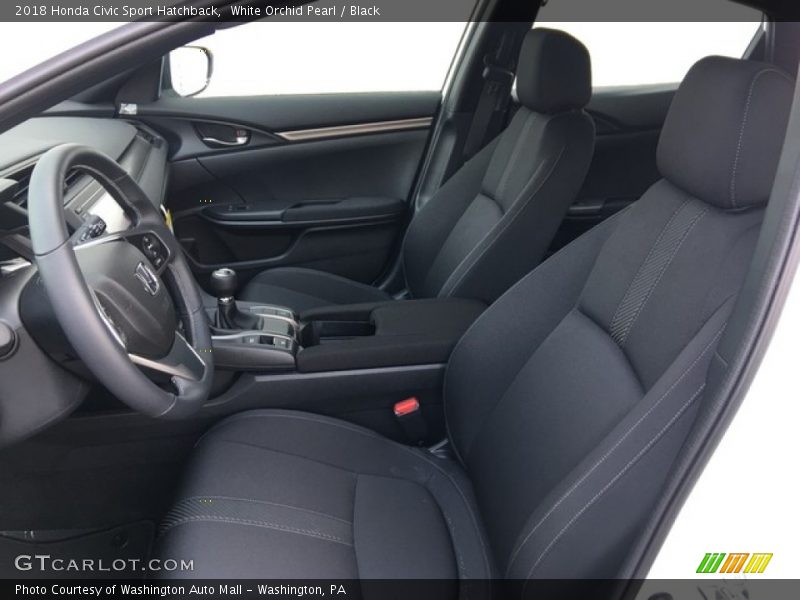 White Orchid Pearl / Black 2018 Honda Civic Sport Hatchback