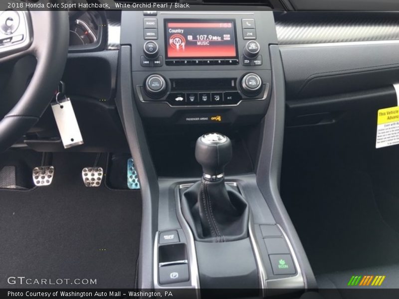  2018 Civic Sport Hatchback 6 Speed Manual Shifter