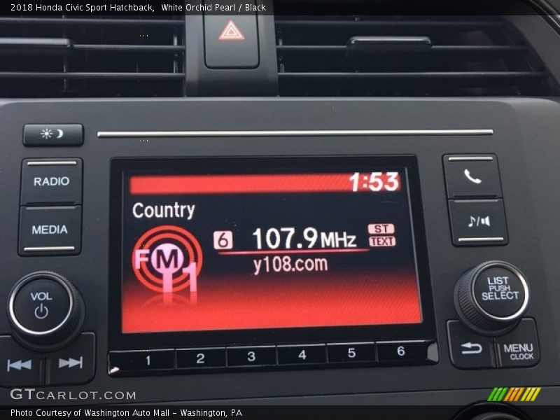 Audio System of 2018 Civic Sport Hatchback