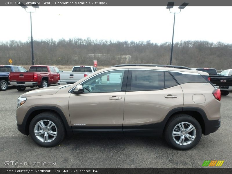 Coppertino Metallic / ­Jet Black 2018 GMC Terrain SLE AWD