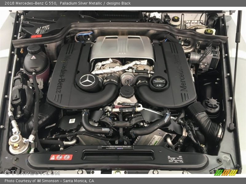  2018 G 550 Engine - 4.0 Liter DI biturbo DOHC 32-Valve VVT V8