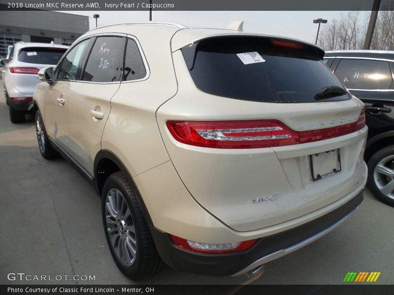 Ivory Pearl / Cappuccino 2018 Lincoln MKC Reserve AWD