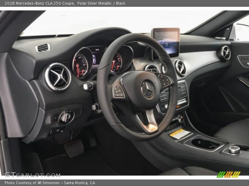 Polar Silver Metallic / Black 2018 Mercedes-Benz CLA 250 Coupe
