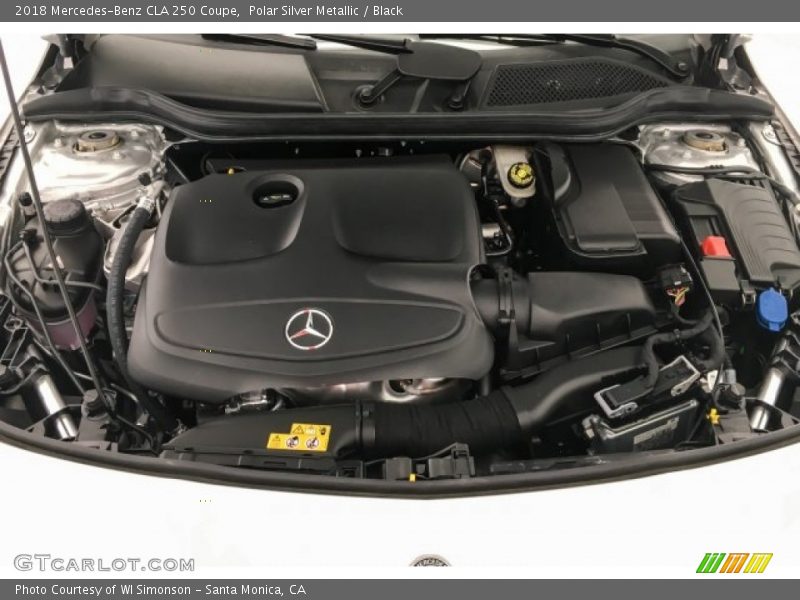 Polar Silver Metallic / Black 2018 Mercedes-Benz CLA 250 Coupe