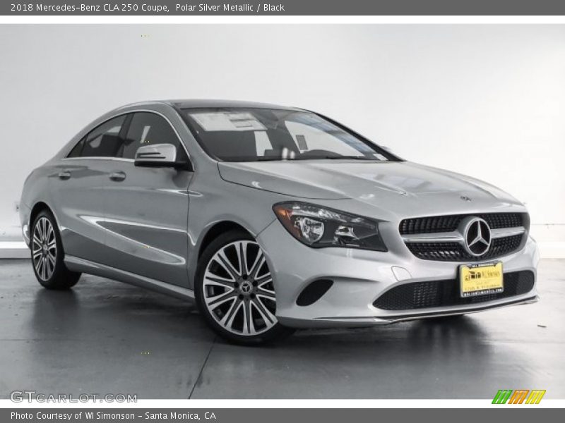 Polar Silver Metallic / Black 2018 Mercedes-Benz CLA 250 Coupe