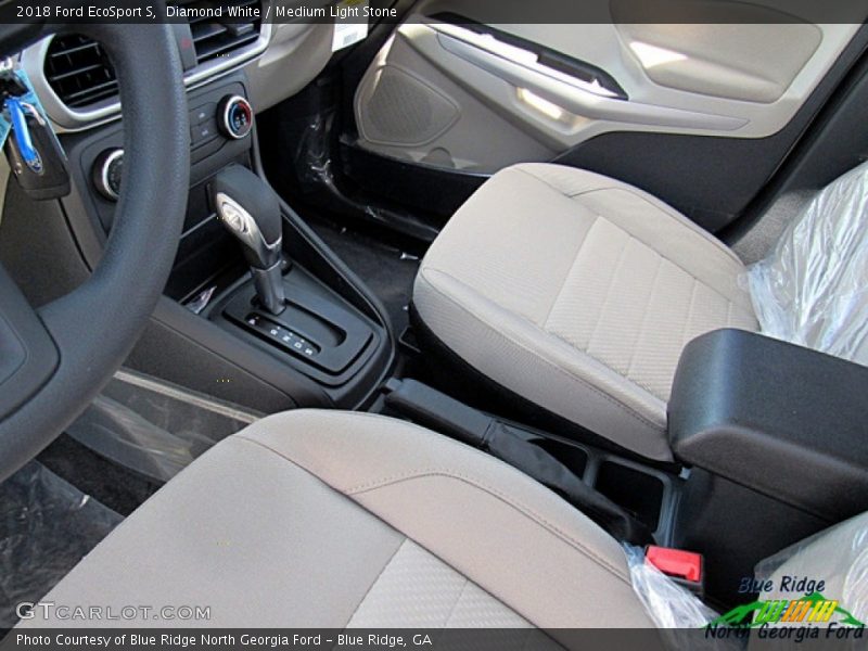 Diamond White / Medium Light Stone 2018 Ford EcoSport S