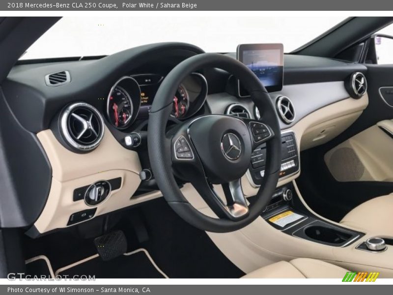 Polar White / Sahara Beige 2018 Mercedes-Benz CLA 250 Coupe