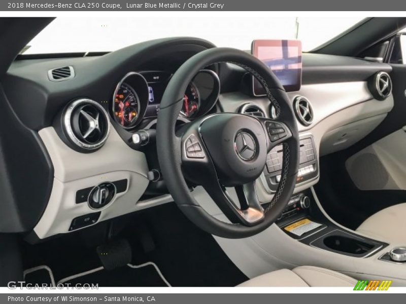 Lunar Blue Metallic / Crystal Grey 2018 Mercedes-Benz CLA 250 Coupe