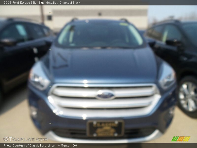 Blue Metallic / Charcoal Black 2018 Ford Escape SEL