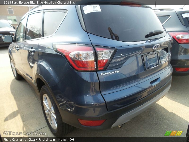 Blue Metallic / Charcoal Black 2018 Ford Escape SEL