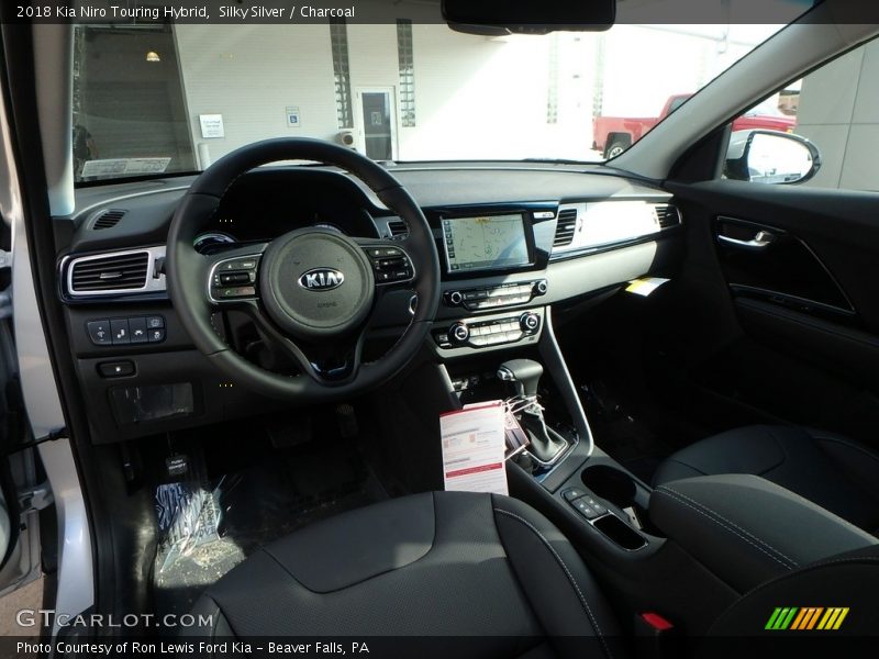 Silky Silver / Charcoal 2018 Kia Niro Touring Hybrid