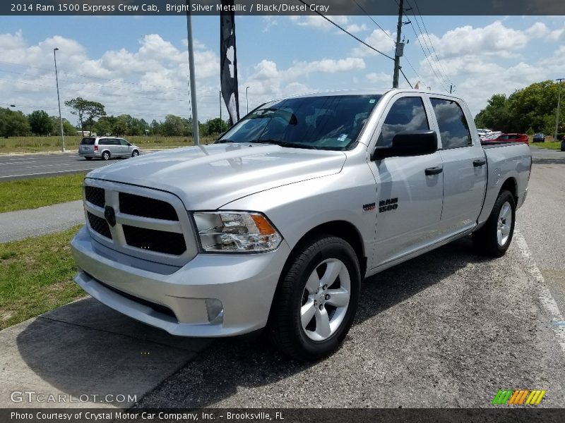 Bright Silver Metallic / Black/Diesel Gray 2014 Ram 1500 Express Crew Cab