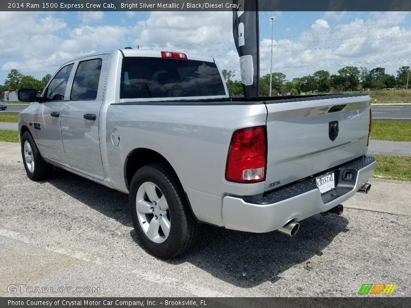 Bright Silver Metallic / Black/Diesel Gray 2014 Ram 1500 Express Crew Cab