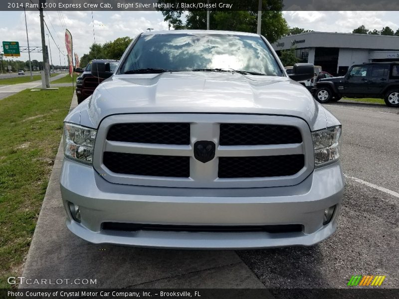 Bright Silver Metallic / Black/Diesel Gray 2014 Ram 1500 Express Crew Cab