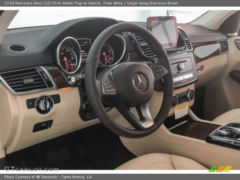 Dashboard of 2018 GLE 550e 4Matic Plug-In Hybrid