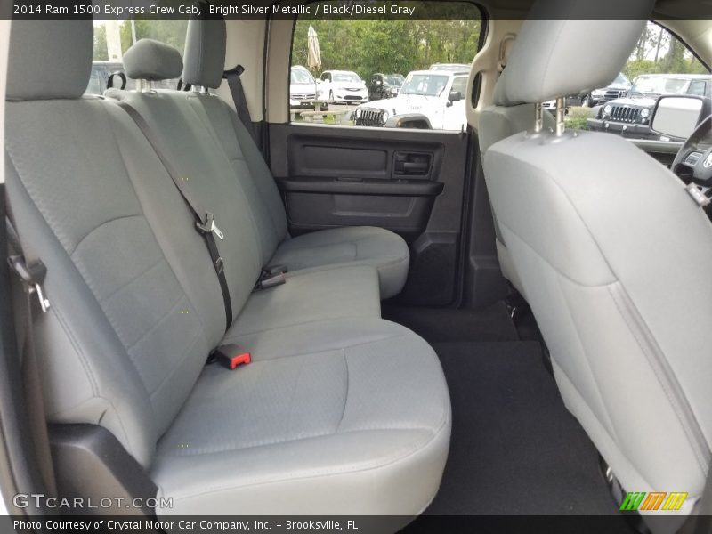 Bright Silver Metallic / Black/Diesel Gray 2014 Ram 1500 Express Crew Cab