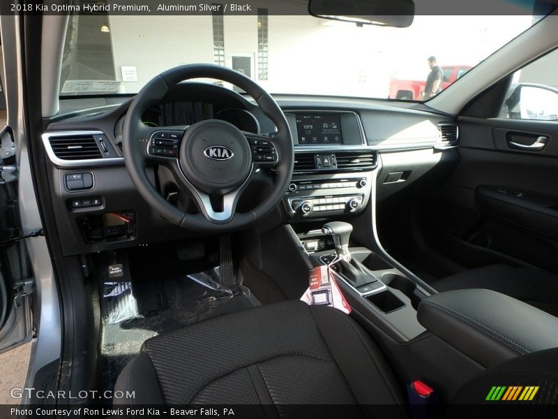  2018 Optima Hybrid Premium Black Interior
